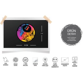 Resim Bay Etiket Msl129 Eight Ball Bilardo Topu Etiketi 