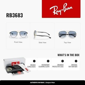 Resim Ray-Ban Rb3683 Kare Güneş Gözlüğü 