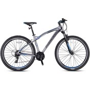 Resim Kron Xc 150 - 27.5\ Mtb - 17' - 24 Vites - V.b. - Mat Füme-siyah\u002Fmavi 