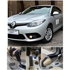 Resim Fluence Ve Megan 3 Uyumlu Otomatik Vites Topuzu Kılıfı Deri 