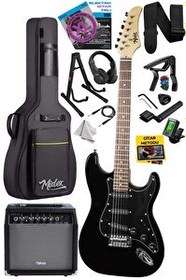 Resim Midex RPH-30BK-35AMP Gül Klavye Strat Kasa SSS 35W Elektro Gitar Seti 