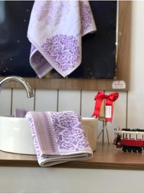 Resim Özdilek Greta 2'li El-yüz Havlusu 50x90-lila Çok Renkli 