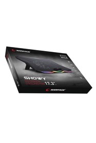 Resim Rampage Addison Showy 180mm Fan "15-17" Rgb Işıklı Notebook Soğutucu Stand-siyah 