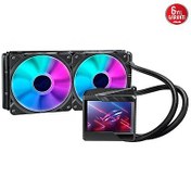 Resim ASUS ROG RYUJIN II 240 ARGB OLED AURA SYNC RGB 2X NOCTUA IPPC 2 PWM 120MM ADRESLENEBİLİR RGB FAN SIVI CPU SOĞUTUCUSU V2 