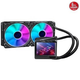 Resim ASUS ROG RYUJIN II 240 ARGB OLED AURA SYNC RGB 2X NOCTUA IPPC 2 PWM 120MM ADRESLENEBİLİR RGB FAN SIVI CPU SOĞUTUCUSU V2 