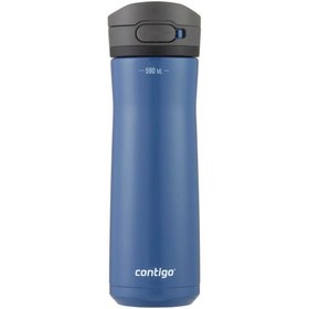 Resim Contigo Jackson Chill 2.0 Çelik Tek El Bas İç Kilitli Su Matarası 590ml - Mavi 