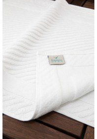 Resim Leoline %100 Pamuk Premium 2'li Ayak Havlusu - Beyaz Beyaz 