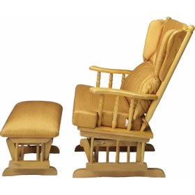 Resim Vavonni Sallanan Sandalye Sallanan Koltuk Tv Koltuğu Dinlenme Koltuğu Doğal Ahşap Emzirme Koltuğu 
