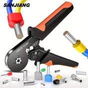 Resim SANJIANG Altıgen Sıkma Aracı HSC8 10-6 Çok Fonksiyonlu Ratchetli Tel Uç Sıkıcı, Ayarlanabilir Sıkma Gücü, Paslanmazlık İşlemi, Rahat Metal Kulp 