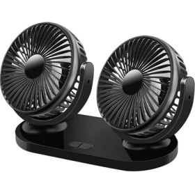 Resim Yaman Market Ally Çift Başlıklı Araç Fanı Oto Fan Vantilatör R-8037-(5775) - KB002H-6IETZ2 