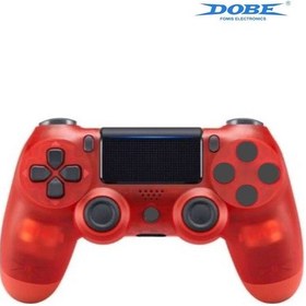 Resim Ps4-pc-android Box-android-ıos Telefon Tablet Uyumlu Titreşimli Bluetooth Oyun Kolu Kristal Kırmızı 