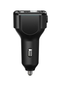 Resim Hytech Hy-xcb50 Usb 5v 3.1a Led Ekran Usb Siyah 3 İn 1 Şarj Kablolu Bluetooth Fm Transmitter 