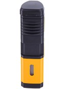 Resim Parmida Dört Torch Pürmüz Sarı Puro Çakmağı 