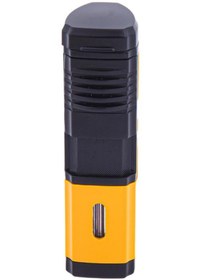 Resim Parmida Dört Torch Pürmüz Sarı Puro Çakmağı 