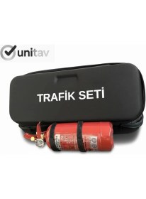 Resim Unitav Siyah Eva Çantalı Trafik ve ilk Yardım Seti 