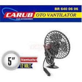 Resim Carub Vantilatör Küçük 12.v 5 Vantuzlu 