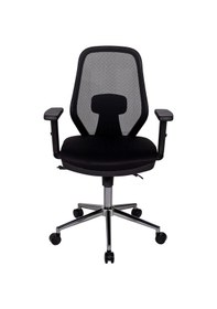 Resim Ofisbazaar Dali Fileli Çalışma Koltuğu Ergonomik Şef Ve Toplantı Koltuğu Siyah Fileli Siyah 