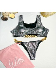 Resim Bianca Gri Bikini Set Gri 