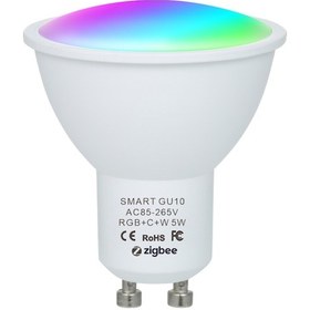 Resim Mufunye 5w Zigbee Akıllı Ampul Çift Mod Beyaz Ve Rgb 16 Milyon Renk Gu10 Akıllı Lamba App Uzaktan Kumanda Se 