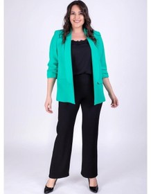 Resim Myline Kol Detaylı Astarlı Blazer Ceket 
