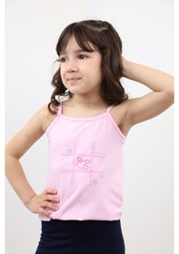 Resim Toontoy Kız Bebek Baskılı Atlet Pembe 