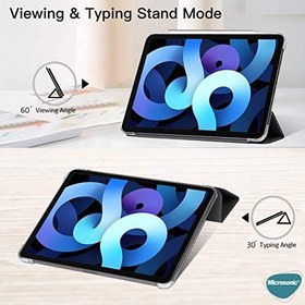 Resim Microsonic Apple iPad Pro 11 2024 Kılıf (A2836-A2837) Slim Translucent Back Smart Cover Mor [iPad Pro 11 2024 ile Uyumlu Kılıf - Mor] 
