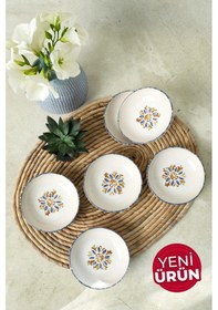 Resim Keramika Sapphire Halka Çerezlik / Sosluk 13 Cm 6 Adet 22746 