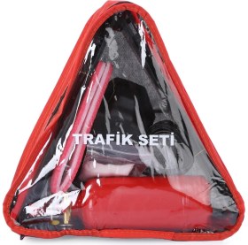 Resim JetTedarik 6 Parça Profesyonel Trafik Seti - Araç Muayene Uyumlu Full Güvenlik Paketi 