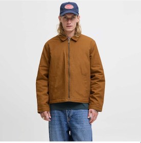 Resim Jack & Jones Dover Worker Erkek Kahverengi Ceket 12278797-mksr Kahverengi 