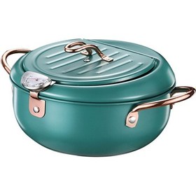 Resim Derin Kızartma Tencere Paslanmaz Çelik Kızartma Makinesi Termometre 