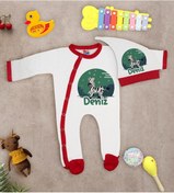 Resim Bk Kids Kişiye Özel Bebek Kıyafeti, Bebek Giyim Hediyesi, Tulum Zıbın Ve Kukuletalı Şapka Seti-18 Çok Renkli 