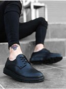 Resim Ba0003 Bağcıklı Klasik Siyah Yüksek Siyah Taban Casual Erkek Ayak (547743340) 