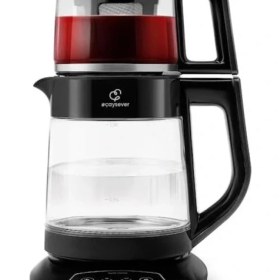 Resim Çaysever 3 In 1 Konuşan Cam Çay Makinesi Su Isıtıcı ve Mama Suyu Hazırlama 1700W Black 