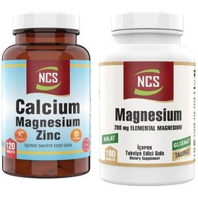 Resim Ncs Magnezyum Elementleri 180 Tablet Kalsiyum Magnezyum Çinko Vit 