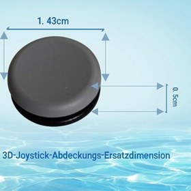 Resim ENDARK Analog Stick Cap Yedek 3D Joystick Kapak Nintendo Yeni 3DS / 3DS / 3DSLL / 3DSXL Controller için (Gri) 