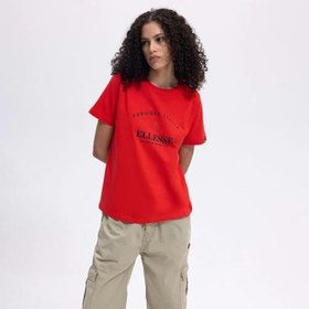Resim Ellesse Ef446 Tişört Kırmızı KIRMIZI S 