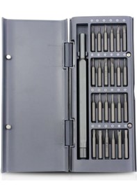 Resim Springsun 25'li Profesyonel Manyetik Tornavida Seti - Telefon, Laptop, Saat Tamiri İçin 24 Uçlu Dayanıklı Çantalı Set 