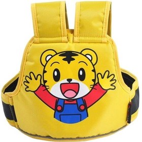 Resim Sevimli Kaplan Desenli Sarı Çocuk Güvenlik Koşum Takımı 