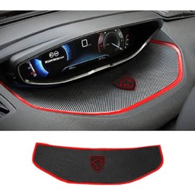 Resim Genel Markalar Peugeot Logolu 3008 5008 Uyumlu Kaymaz Ped Kırmızı 