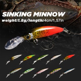 Resim Micro Batan Minnow Yem, 1.8g, 40mm, Uzun Gagalı Yapay Yem Alabalık Balıkçılığı İçin 