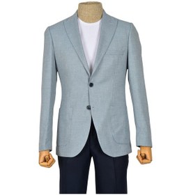 Resim Cengiz İnler Desenli Çift Düğme Ceket Slim 001 