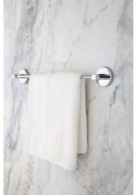 Resim MultiStore Krom Uzun Havluluk / Açık Tuvalet Kağıtlığı 2li Banyo Seti Krom 
