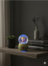 Resim Rgb Işıklı , Müzikli , Oyuncak Figürlü Kar Küresi 