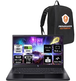 Resim Acer Nitro V 15 i7 13620H 64GB 1TB SSD RTX4050\u002F6GB 144Hz FHD 15.6\ FDOS Gaming Laptop & PER4 ÇANTA 
