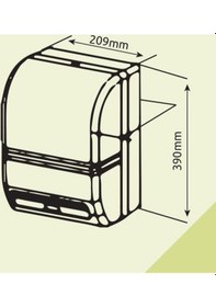 Resim Omnipazar Xinda CZQ20 Mavi Fotoselli Sensörlü Kağıt Havlu Dispens Mavi 