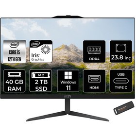 Resim Msı Modern AM242 Intel Core I5 1235U 40GB 2tb SSD 23.8" Fhd Windows 11 
