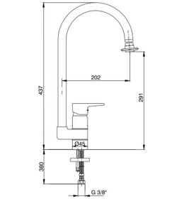 Resim Eca Dalia Mafsallı Mutfak Eviye Bataryası 102118144 Oynar Başlı 2 