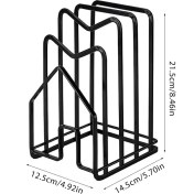 Resim Three Beans Demir Pot Kapak Raf Kesme Kurulu Tutucu Raf Pişirme Bulaşık Süzgeç Kurutma Rafları Mutfak Organizatör Pan Kapak Standı Mutfak Aracı | Raflar ve tutucular (Yurt Dışından) 