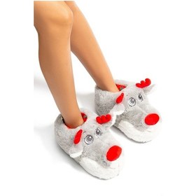 Resim Twigy Betty Kadın Hayvanlı Panduf Gri 36/41 EE0530 Gri 