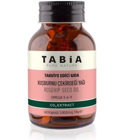 Resim Tabia Kuşburnu Çekirdeği Yağı 1000 MG 60 Kapsül 